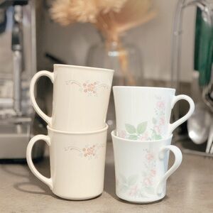 Corning Ware Vintage Floral Mugs